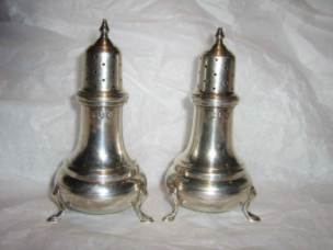 georgian silver casters