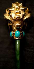 a gold paper knife from Italy
