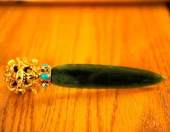 a gold paper knife from Italy