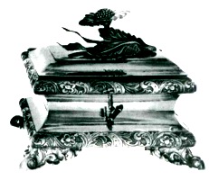 Sugar box dating from about 1860, by Emil Radke