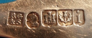 Robert Gray & Son spoon: hallmarks