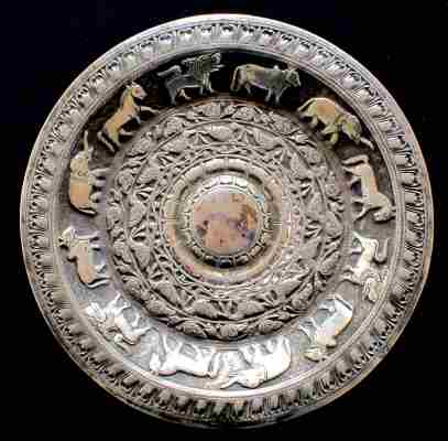 silver dish