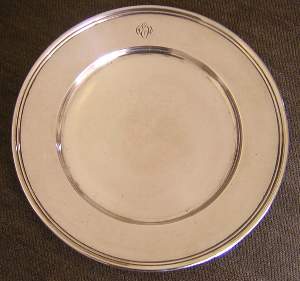 sterling silver plate marked Tiffany & Co