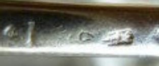 French silver spoon and fork
