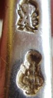 French silver spoon and fork