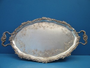 silver tray