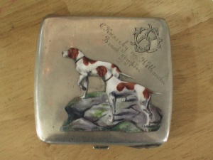 silver and enamel cigarette case