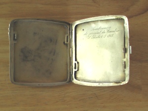 silver and enamel cigarette case