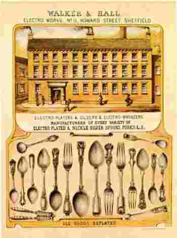 ancient advertising of WALKER &	HALLy