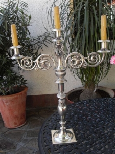 silver candlestick from Danzig