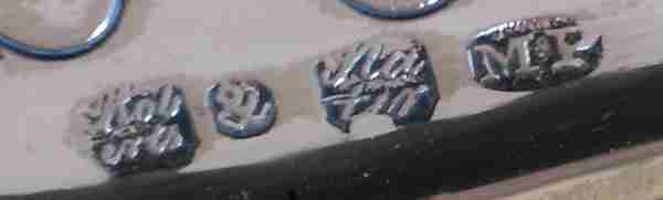 marks on silverplate salver made by Roberts & Slater