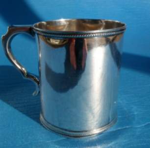 silver cup made by Wm Gale & Son