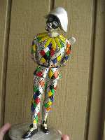 silver and enamel Arlecchino