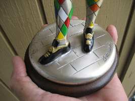 silver and enamel Arlecchino
