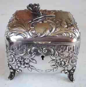 Austrian silver, Judaica Etrog box