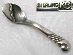 mysterlious sterling silver spoon