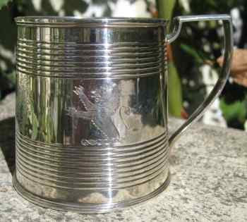 silver mug, London 1808, S.Godbehere & Co silver mug, London 1808, S.Godbehere & Co