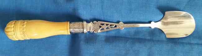 silverplate Stilton scoop