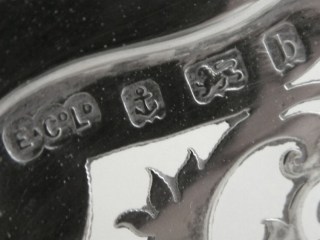 Elkington & Co sterling silver comport: Birmingham 1901 hallmark