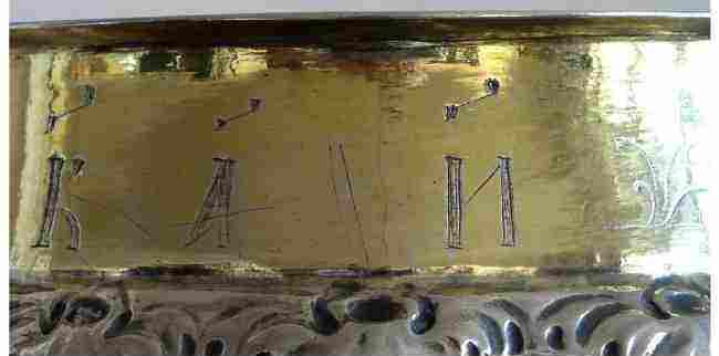 silver Bratina made by  silversmith Arwid Falk: marks