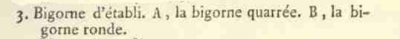 bigorne d'tabli = bench anvil