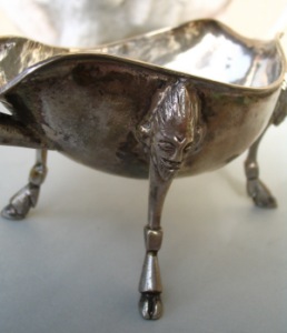 silver devil on 18th century Spanish brazier