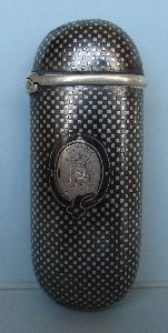 Niello silver match safe: Markowitsch & Scheid (1862-1881)