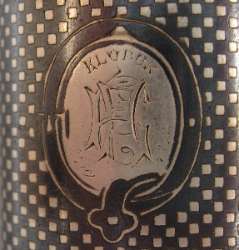 Niello silver match safe: Markowitsch & Scheid (1862-1881)