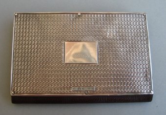 silver dance card holder