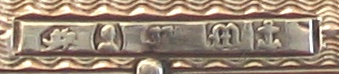 silver dance card holder hallmarks