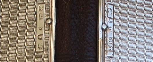 silver dance card holder hallmarks