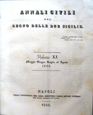 Annali Civili del Regno delle Due Sicilie - 1835