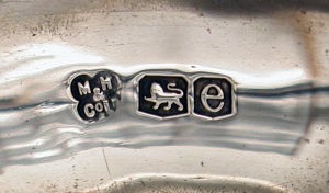 hallmark inside the lid of the Selfridge Trophy, won in 1924 by distaff bronc rider Bonnie McCarroll