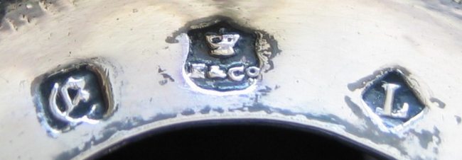 Elkington & Co silver plate cruet 1851 marks