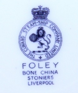 Cunard Line tableware