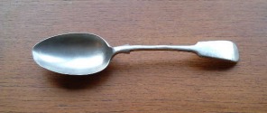electroplate silver spoon