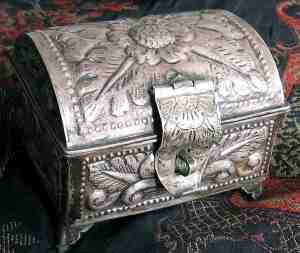 silver casket