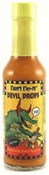 a modern 'devil' hot sauce bottle
