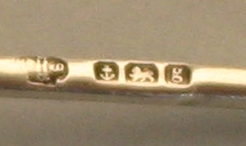 Edwardian silver cayenne spoon