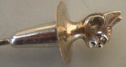 Edwardian silver cayenne spoon