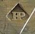 Elkington date mark HP intertwined into a lozenge