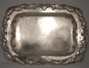 silver tray