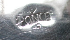 Spanish 18th century ember bowl hallmark