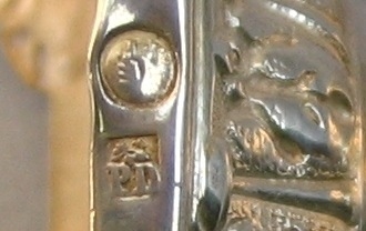 19th century Belgian silver flower holders