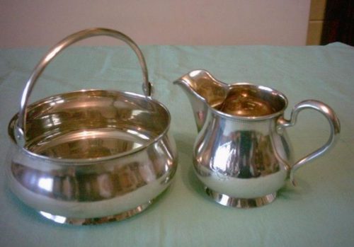 milk creamer and sugar bowl
