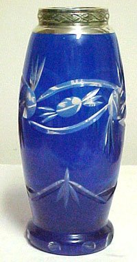 cobalt blue glass vase