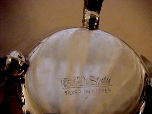 silver plate tea set: hallmarks