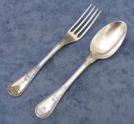 silver flatware set by Joseph Karl ( Carl) KLINKOSCH