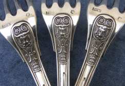 silver flatware set by Joseph Karl ( Carl) KLINKOSCH