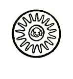 1722/1726 discharge mark used only for dishes and plates